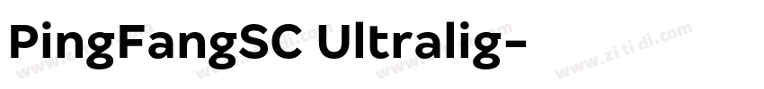 PingFangSC Ultralig字体转换